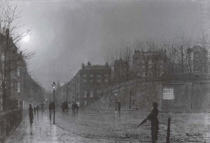 View of Heath Street by Night, Atkinson Grimshaw